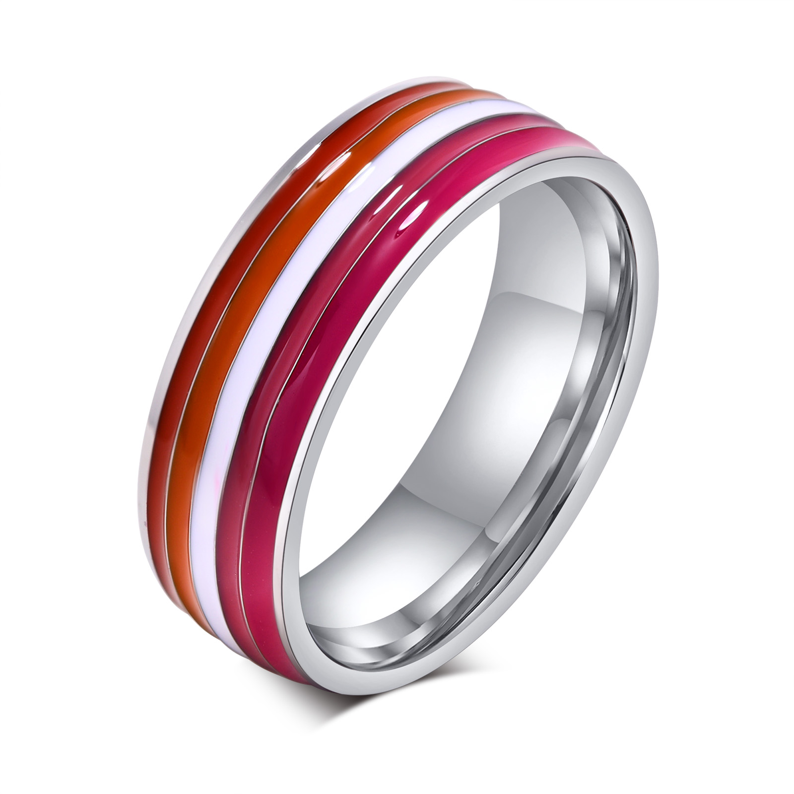 Prideoutlet Rings Stainless Steel Lesbian Pride Ring